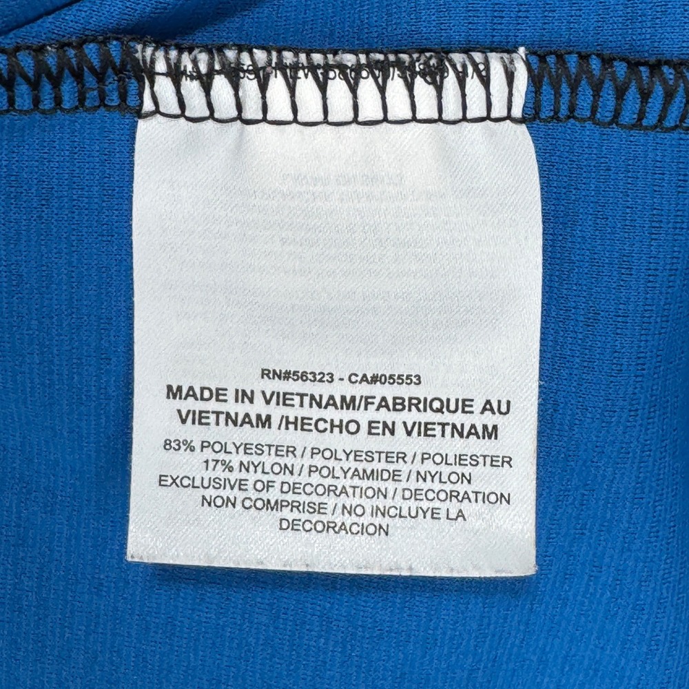 Nike AeroReact Golf Polo‎ Shirt Men Large Blue Black Striped Athletic Stretch - Picture 7 of 12